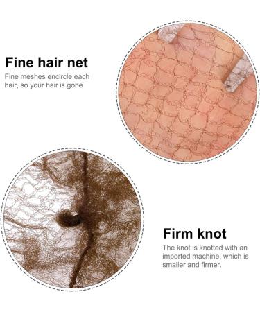 Bezavea 30Pcs Brown Invisible Hair Nets for Women & Girls - Ballet Bun, Dance, Catering, Nurse - Elastic Edge Mesh Hair Net - Buy Online on SooperMarket.com
