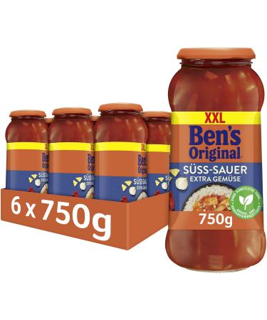 BEN'S ORIGINAL BEN'S ORIGINAL Ben's Original Sauce Sweet and Sour and Extra Vegetables 6 jars (6 x 750g) Sweet and Sour & Extra Vegetables 6 x 750g