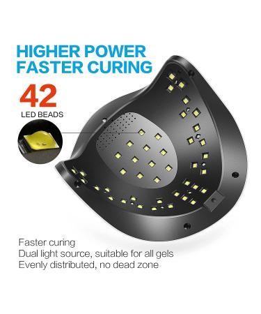 BOLASEN UV LED Nail Lamp 80W - Fast Dryer for Gel Polish - Professional UV Light with 4 Timers - Auto Sensor - Home & Salon Use - Gift for Women - SUNX Plus Nail Lamp - Buy Online on SooperMarket.com