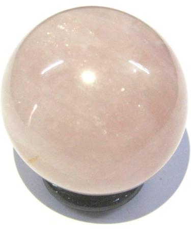 Crystal Miracle Natural 146 Grams Rose Quartz 46 MM Sphere Crystal Healing Reiki FENG Shui Home Office Gift Energy Meditation Love Health Wealth Relations Metaphysical Gemstone Spiritual Power - Buy Online on SooperMarket.com