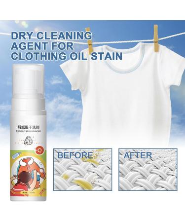 Down Jacket Foam Dry Cleaner Dry Cleaning Agent for Winter Coats Down Detergent for Puffer Jackets Dry Cleaning Agent for Clothing Oil Stain 180ML (2Pcs) - Buy Online on SooperMarket.com