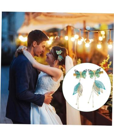 minkissy 3 Pairs Tulle Butterfly Hair Clip Tassel Hair Clips Hanfu Women's Metal Accessories - Buy Online on SooperMarket.com