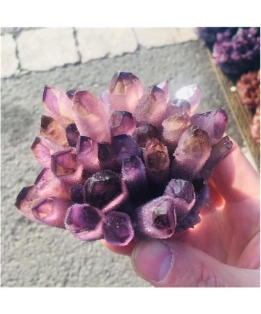 Natural Crystal Cluster Amethyst Specimen Purple Reiki Stone Raw Crystal Home Decor Decoration Gift 300-400g - Buy Online on SooperMarket.com