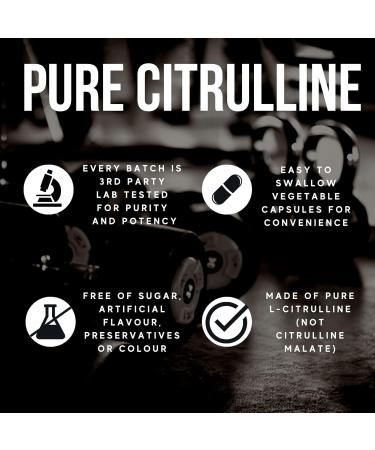 Herba L-Citrulline Capsules 750mg 180 Vegetable Capsules | 3 000mg Per Serving | Pure L Citrulline Nitric Oxide Supplement | NPN from Health Canada | Made & 3rd Party Tested in Canada - Buy Online on SooperMarket.com