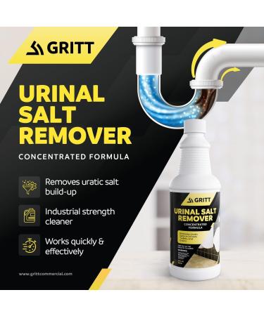 Urinal Salt Remover Concentrate - Eliminates Urine Odor & Uric Acid Buildup | 32 oz Odor Control & Calcium Remover - Buy Online on SooperMarket.com