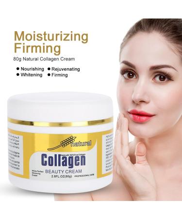 80g Collagen Beauty Cream Made with Pure Humanlike Collagen Anti Aging Face Hydrating Moisturizer City Beauty Sculpting Cream Skin Firming Cream Smooth Wrinkles And Fine Lines - Buy Online on SooperMarket.com