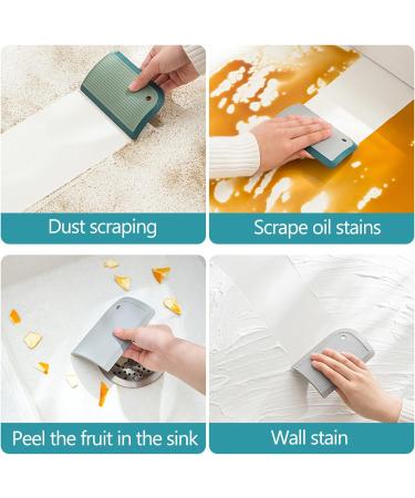Silicone Squeegee With Hanging Hook Water For Cleaning Bathroom Shower Mirror Glass Kitchen Countertop Sink Car Windows Wiper Flexible All Purpose Waterblade Wipes Bulk (C One Size) C One Size - Buy Online on SooperMarket.com