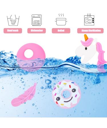 Heyu-Lotus Silicone Chew Toys for Kids | 4-Pack Teething Relief for ADHD & Autism | Safe & Durable Silicone Teethers for Boys & Girls - Buy Online on SooperMarket.com
