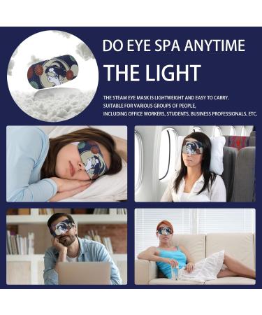 10 Packs Jasmine Steam Eye Masks - Relief for Dry Eyes, Fatigue & Dark Circles | Improve Sleep Quality with Moist Heat Compress - Disposable & Effective Sleep Eye Mask - Buy Online on SooperMarket.com