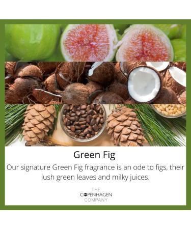 Luxury Scented Candle Gift for Women | Natural Wax Blend | 65 Hours Burn Time | Hotel Collection | Green Fig (21oz) by The Copenhagen Company - Buy Online on SooperMarket.com