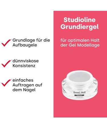 Emmi Nail Studioline Prime Men - Vegan LED UV Gel Primer for Geln gel | 15ml Thin-Viscosity Base for Builder-Gel - Buy Online on SooperMarket.com