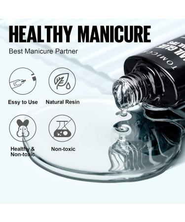 TOMICCA Nail Extension Kit - 4 In 1 Nail Glue and Base Gel with 150Pcs Short Almond Nails - Easy DIY Nail Art Acrylic Kit for Women and Girls - Buy Online on SooperMarket.com