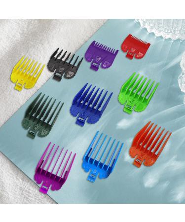 10 pieces limit combs barber shop supplies Hairdressing comb colorful hair clipper guard replacement protective set multi-size hair clipper guide comb - Buy Online on SooperMarket.com