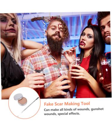 Angoily Halloween Skin Wax Makeup Kit | Scars & Effects for Parties | Green Headband & Nail Art Supplies - Buy Online on SooperMarket.com
