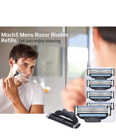 40Pcs Mach 3 Turbo Razor Blade Refills for Gillette - Precision Cut Stainless Steel Blades for Hard to Shave Spots - Buy Online on SooperMarket.com