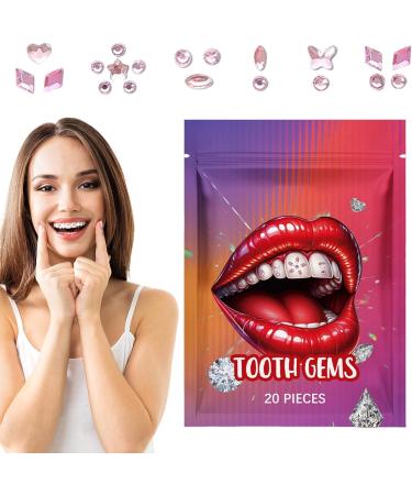Crystal Stickers for Teeth - Gemstone Rhinestone Stickers for Teeth - Multifunctional Teeth Supplies Decorative Daily Teeth Decor for Shopping Dating - Buy Online on SooperMarket.com