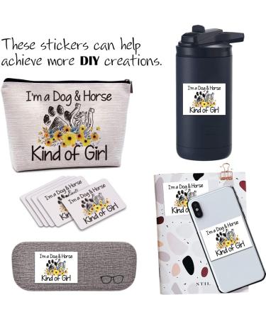 Horse Lover Gift Set: Horse Makeup Bag & Horseshoe Art - Dog & Horse Kind of Girl - Perfect Equestrian Gifts for Women & Teen Girls - Buy Online on SooperMarket.com