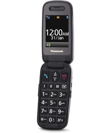 Panasonic KX-TU446EXG Senior Cell Phone - Shockproof SOS Button Large Display & Keys - No Contract - Gray - Buy Online on SooperMarket.com