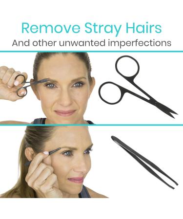Vive Nail Clipper Set (15 Piece) - Manicure and Pedicure Tools for Men and Women - Includes File, Cuticle Trimmer, Tweezers, and Ear Pick - Black - Buy Online on SooperMarket.com