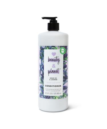 Love Beauty and Planet Smooth and Serene Dry Hair Conditioner Argan Oil & Lavender for Frizz Control Paraben Free  Silicone Free and Vegan Dry Hair Treatment 32.3 oz