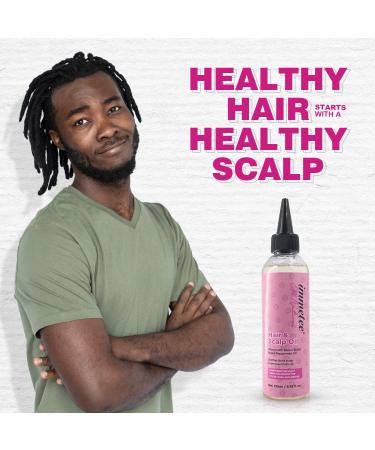 Immetee Scalp Hair Oil - Best Treatment for Dry Itchy Scalp | Anti-Itch Care for Natural & Curly Hair | 190ml (6.42fl oz - Buy Online on SooperMarket.com