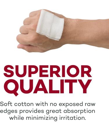Dealmed Non-Sterile Post-Op Gauze Sponges 200 Count 4-Ply 2x2 Pads - Non-Woven Wound Care Sponges for First Aid Kit/Medical Facilities - Buy Online on SooperMarket.com