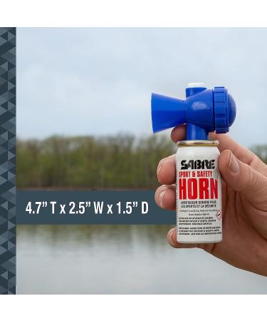 SABRE Sport and Safety Horn - 115 dB Air Horn with 60/25 Second Bursts, Audible Up to 1/2-Miles - Ideal for Sporting Events, Boating, Camping, Hiking - Buy Online on SooperMarket.com