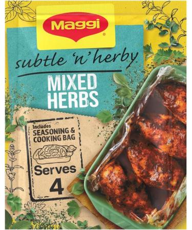 Maggi So Juicy Seasoning Bags - Cajun Chicken, Sticky BBQ, Butter Chicken, Mixed Herbs - Buy Online on SooperMarket.com