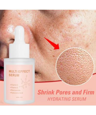 Multi Effect Hydrating Serum - Vitamin C Serum For Face Anti Aging Face Serum Niacinamide & Hyaluronic Acid Serum Evens Skin Tone And Hydrating Dark Spot Corrector Pore Remover - Buy Online on SooperMarket.com