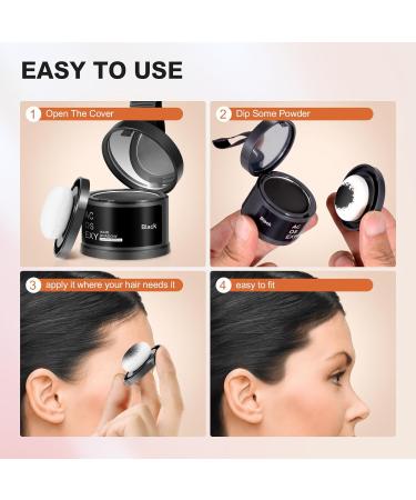 Root Cover Up Powder - Dark Brown for Hair Beard & Eyebrow Coverage | Men's & Women's Gray Hair Solutions - Buy Online on SooperMarket.com