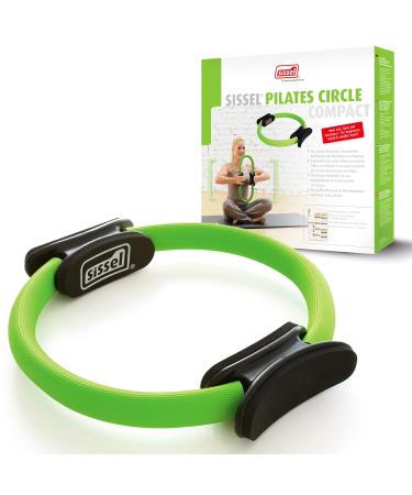 Sissel Pilates Circle Compact |27cm diameter |Glass fiber ring with foam cushions |Anti-slip rubberIdeal for strength and coordination training |Including exercise poster |Color: Lime