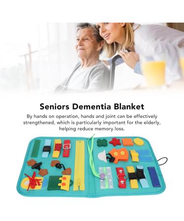 Fidget Blanket for Alzheimer Patients Anxiety Relief Autistic Dementia Sensory Pad - Buy Online on SooperMarket.com