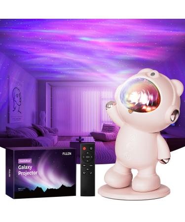 FULLS STAREHILD POSOR LED Nachlicht Kinder Galaxie Projector Aurora Northern Light Projector with Timer & Remote control bedroom decoration gifts for children pink