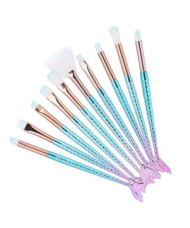 Soft 10PCS Makeup Brushes Set | Professional Blending & Cosmetics Tools for Eyes Blush & More - Buy Internationally - Buy Online on SooperMarket.com