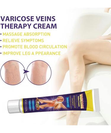 Varicose Vein & Spider Vein Cream | Capillary Health Treatment | Improve Circulation 0.7oz - Buy Online on SooperMarket.com