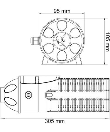 SunSun CUP-609 Aquarium Internal Filter 2000 l/h - 6W Pump & 9W UVC Clarifier with Filter Sponge | Buy Internationally - Buy Online on SooperMarket.com
