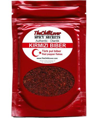 TheChilliLover 50 Grams Fresh Pouch Turk Kirmizi biber - Pul Biber (Turkish Crushed Hot Red Chili Pepper Flakes)