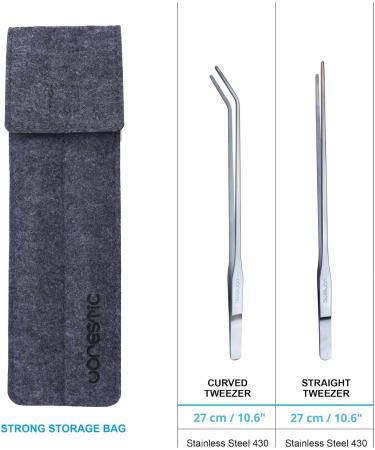 VORESTIC Aquarium Tweezers Set 27cm Insect Tweezers Aquascaping and Terrarium Tools Curved and straight tweezers set 27 cm - Buy Online on SooperMarket.com