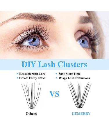 40 Roots Faux Mink Lash Clusters - 0.07D Curl, 16mm | DIY Reusable Natural Look - Buy Online on SooperMarket.com