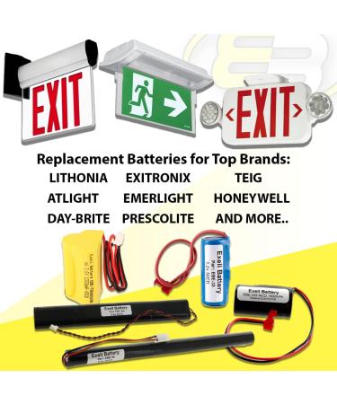 Buy 3.6V 1000mAh Exell Emergency Lighting Battery - Replaces Sure-Lites Models | Fast International Shipping - Buy Online on SooperMarket.com