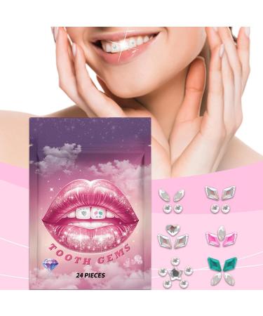 Crystal Stickers for Teeth | Gemstone Stickers for Teeth with Portable Decorative Comfortable Teeth Supplies for Daily Use Shopping Dating - Buy Online on SooperMarket.com