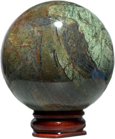 Natural Crystal Rough Natural Sphere Natural Crystal Rainbow Moss Agate Ball Gem Reiki Minerals Stone Hand-Polished Home Decoration 1pc (Color : 280-290g) - Buy Online on SooperMarket.com