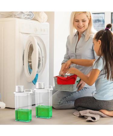 Evember Laundry Beads Dispenser 2300ml | Laundry Dispenser Organiser | Laundry Detergent Dispenser Set | Washing Powder Storage Box | Laundry Scent Beads Dispenser | Washing Up Powder Container Large Size 2300ml - Buy Online on SooperMarket.com