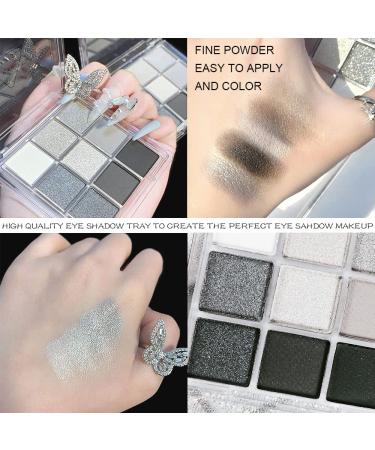 KARNAR Smokey Eye Eyeshadow Palette - 9 Color Cool Toned Shimmer Glitter Shades - Buy Online on SooperMarket.com