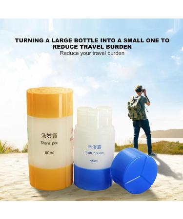 Refillable Plastic Bottle Set Durable Split Bottle with Stable Liquid Outlet Multipurpose for Essential Oils Shampoo Dishwashing Soap Compact and Portable Reusabl - Buy Online on SooperMarket.com