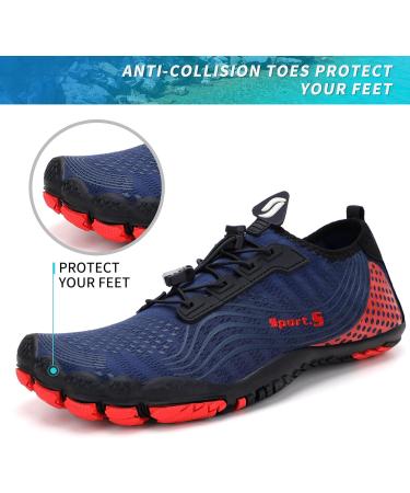ZHR Marina Red Water Shoes for Men & Women - Aqua Barefoot Beach & Swimming Shoes (EU Size 44) - Buy Online on SooperMarket.com