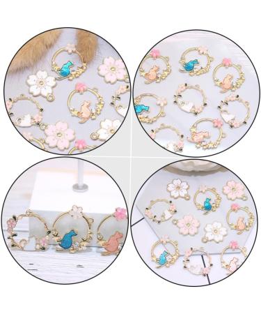 KALLORY 30pcs Alloy Oil Drop Pendant Bride Hollow Out Telephone - Buy Online on SooperMarket.com