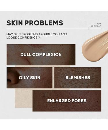 Trendyfave Mens BB Cream Foundation BB Cream Light Face Moisturiser For Oily Skin Concealer For Mature Skin Face Make-Up Anti Age Face Cream Anti Redness Cream For Face - Buy Online on SooperMarket.com