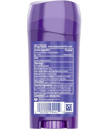 Lady Speed Stick Invisible Dry Antiperspirant & Deodorant Shower Fresh - 2.3 oz - 3 Pack | Best International Shipping - Buy Online on SooperMarket.com