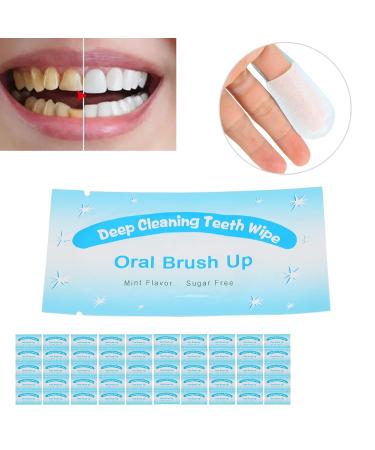 Dental Cleaning Wipes - Disposable Tooth Cleaning Wipes for Travel 50pcs Portable Dirt Removal Wipes - Buy Online on SooperMarket.com